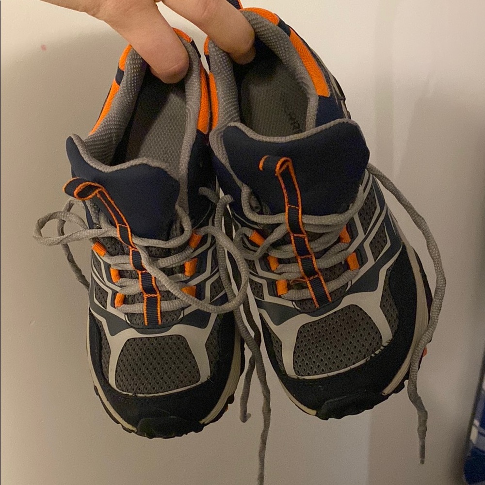 Merrell Blue and Orange Sneakers Rugged Outdoor Design